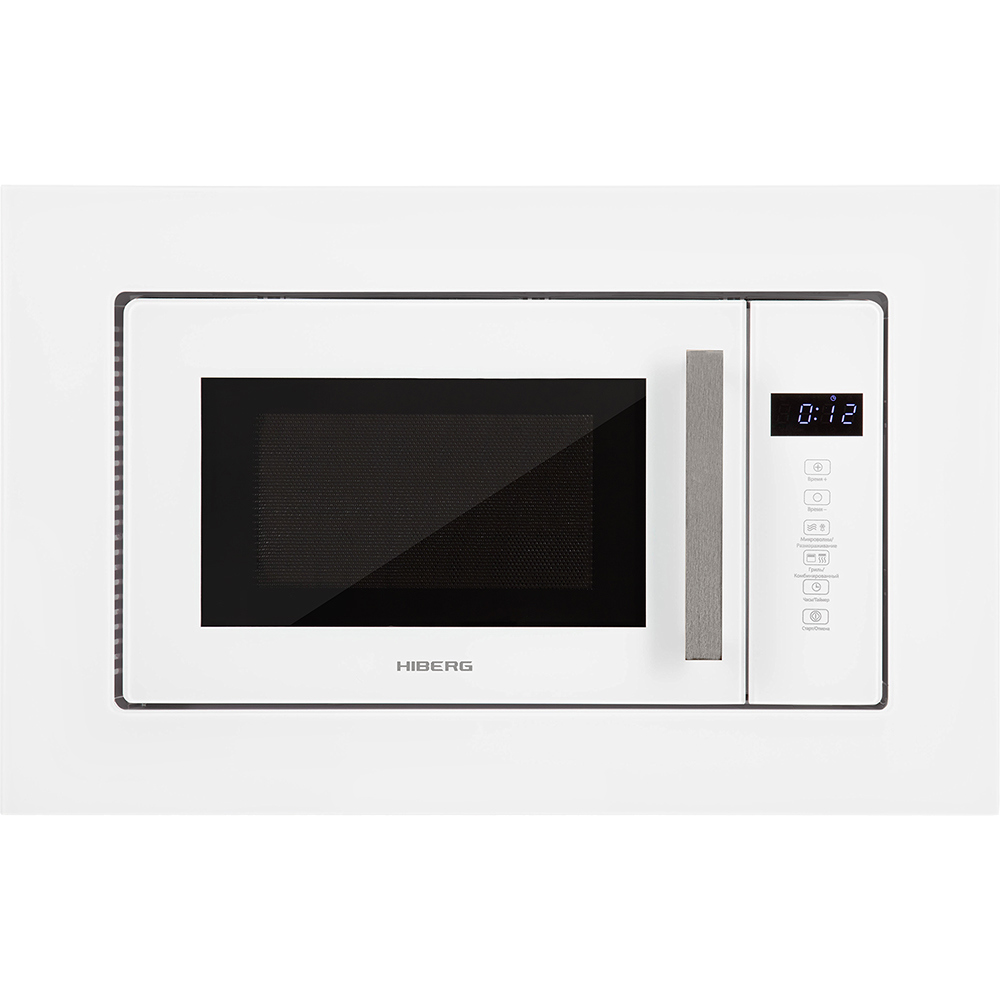 Изображение товара Встраиваемая микроволновая печь HIBERG VM 6502 W 20 л с грилем и таймером