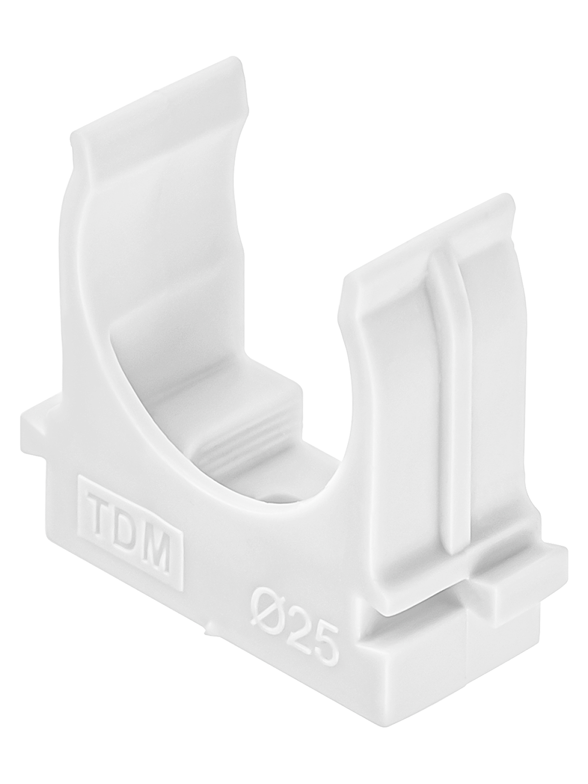Изображение товара Крепеж-клипса для трубы 25 мм белая TDM - 100 шт.
