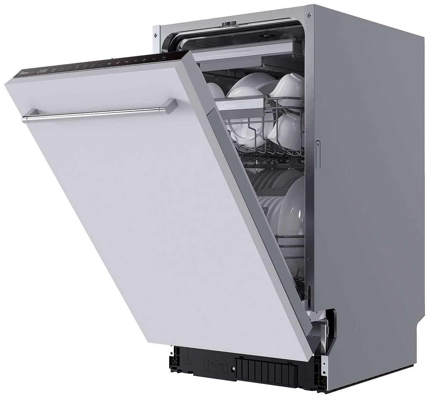 Изображение товара Встраиваемая посудомоечная машина Midea MID45S720i 44.8 см 10 программ цвет серый