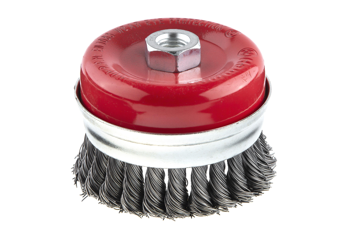 Изображение товара Кордщетка для УШМ Hammer Flex 207-111 85мм M14 чашеобразная витая жесткая, усиленная кольцом