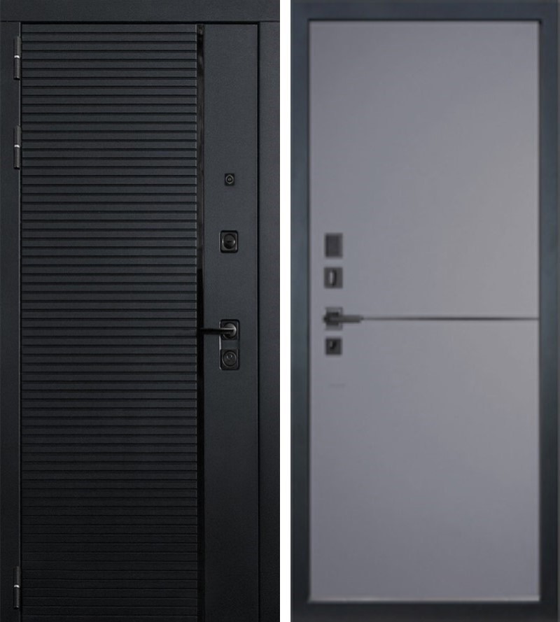 Изображение товара Входная дверь Lex Гранд Роял 205x88 см левый софт графит/кварц черный