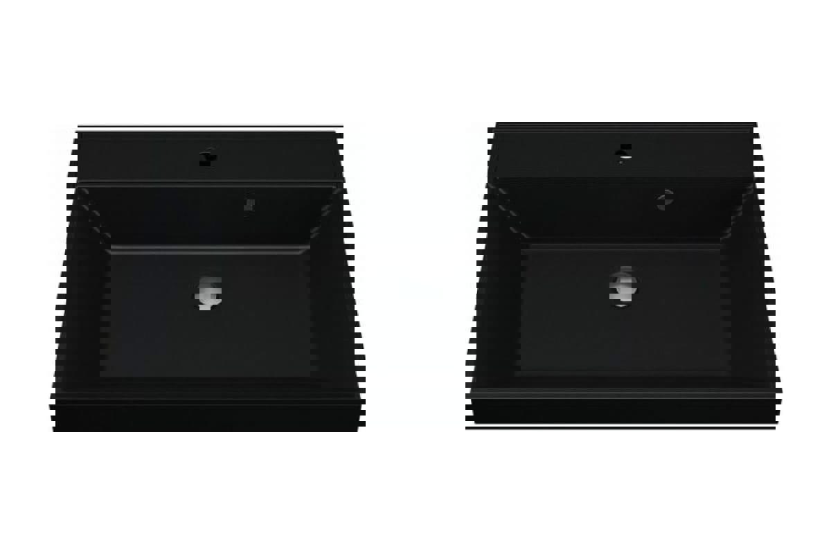 Изображение товара Раковина накладная Uperwood Classic Quartz 70см черная искусственный камень