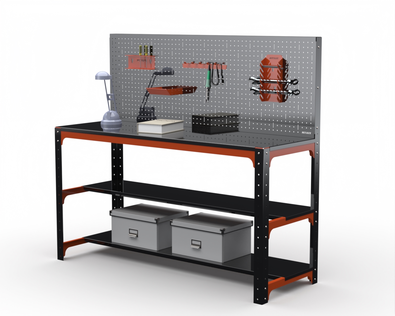 Изображение товара Металлический стол Metalex 201224 с максимальной нагрузкой 260 кг