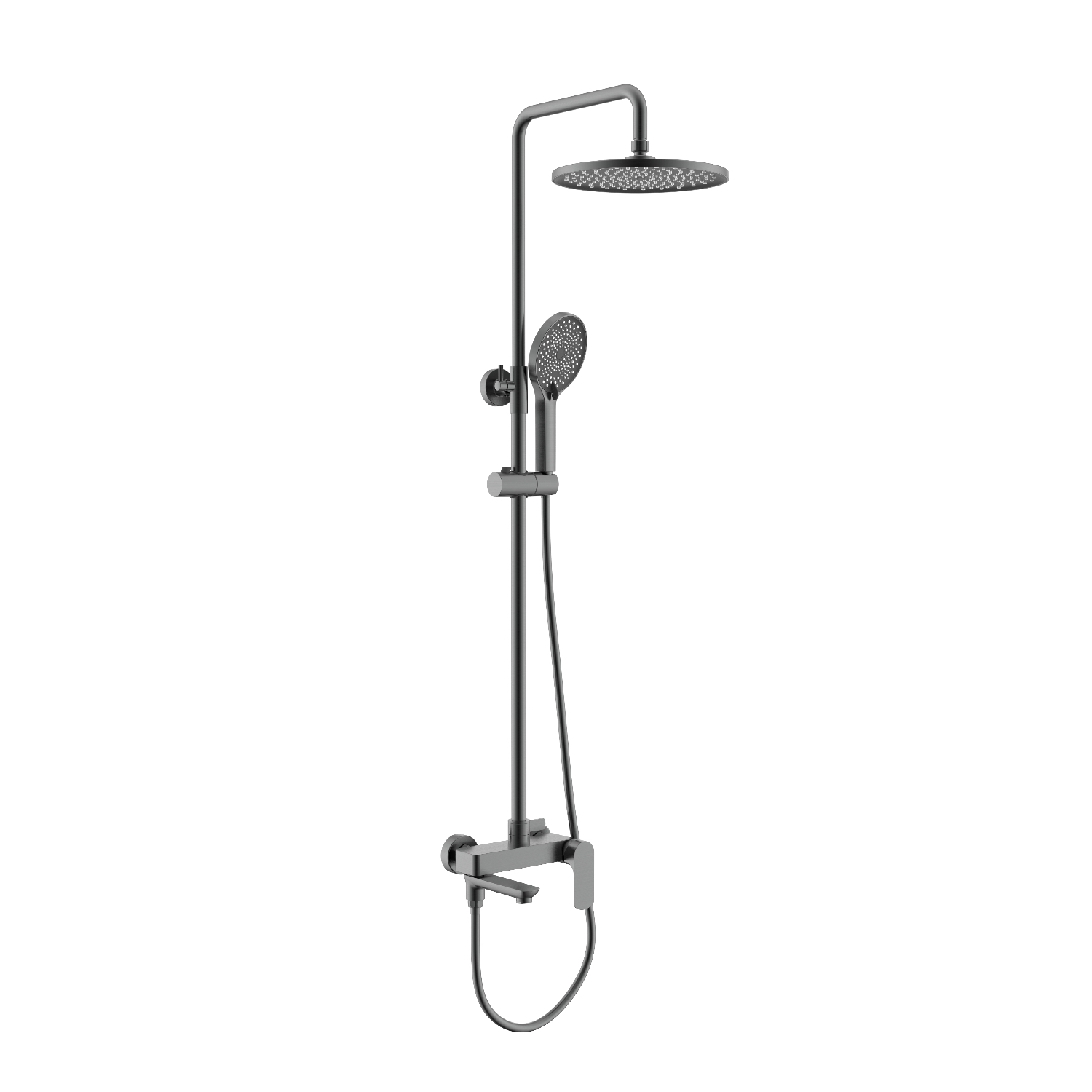 Изображение товара Душевая система RAGLO R03.24.09 однорычажный смеситель цвет графит