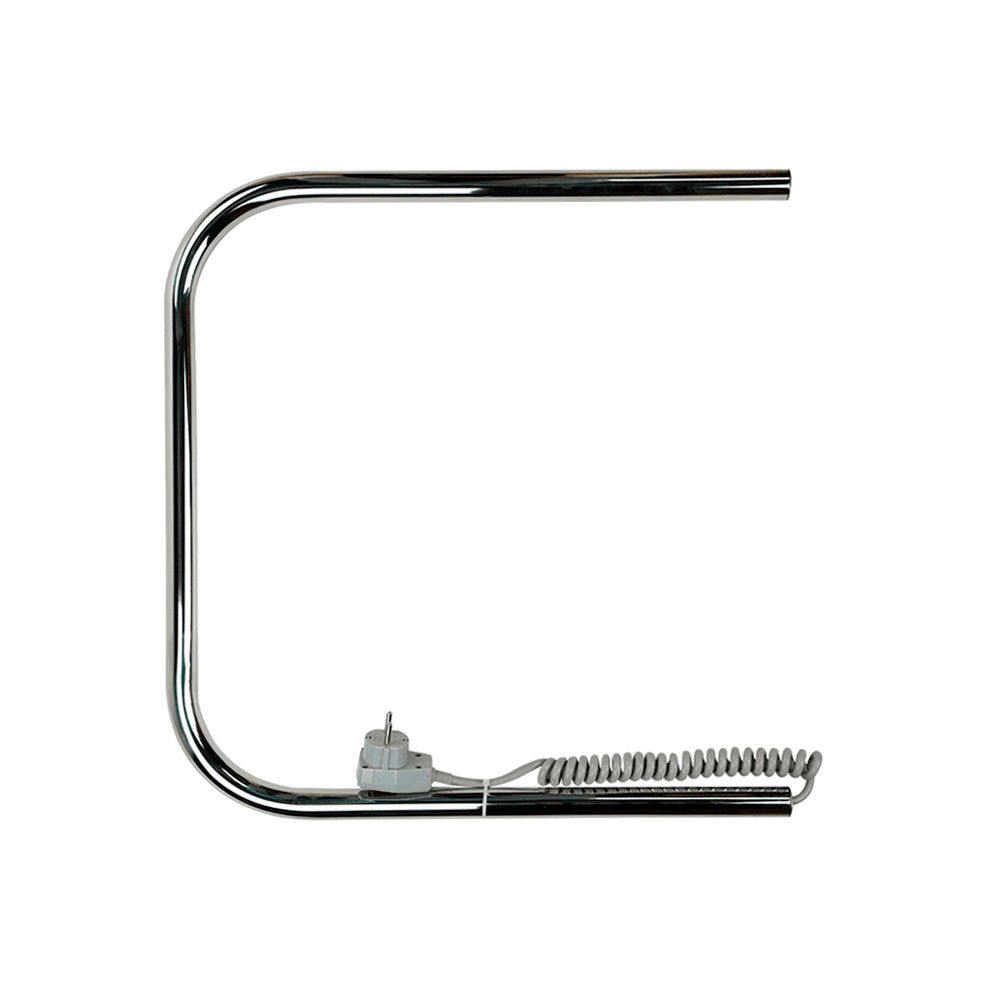 Изображение товара Полотенцесушитель электрический Primoclima Astra П E Inox 500x500 мм 65 Вт П-образный цвет полированная нержавеющая сталь