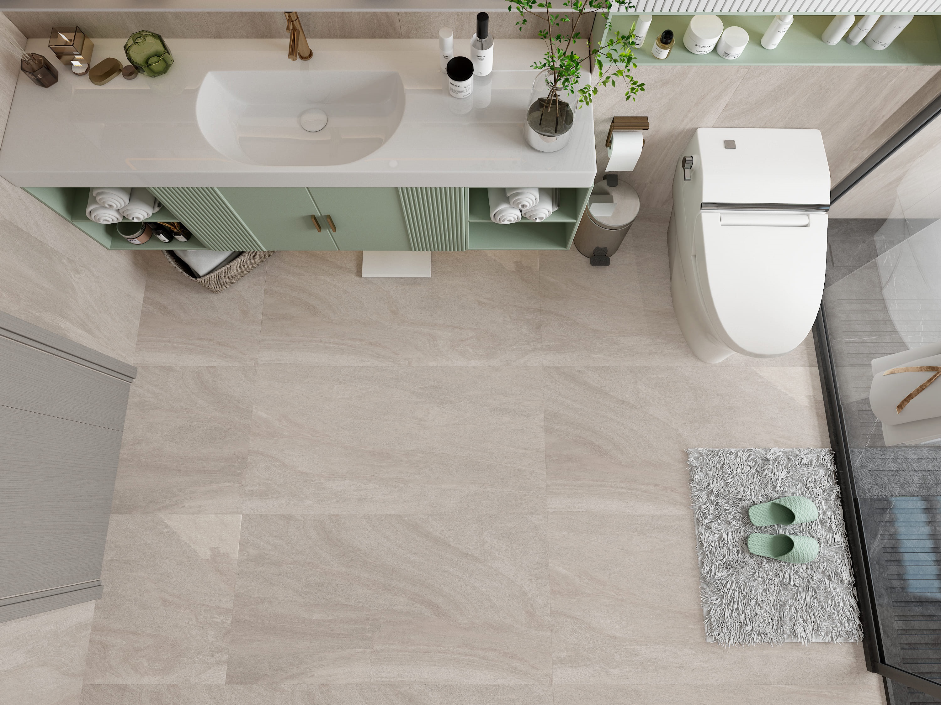 Изображение товара Керамогранит BASCONI HOME Cement Talk 60x120 см для пола и стен