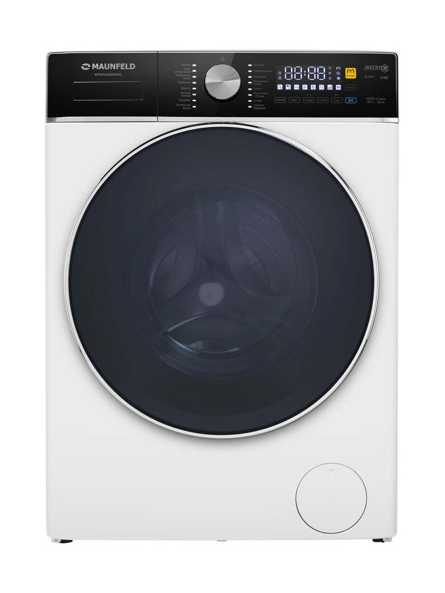 Изображение товара Стиральная машина Maunfeld MFWD14106WH03 с фронтальной загрузкой 10кг цвет белый