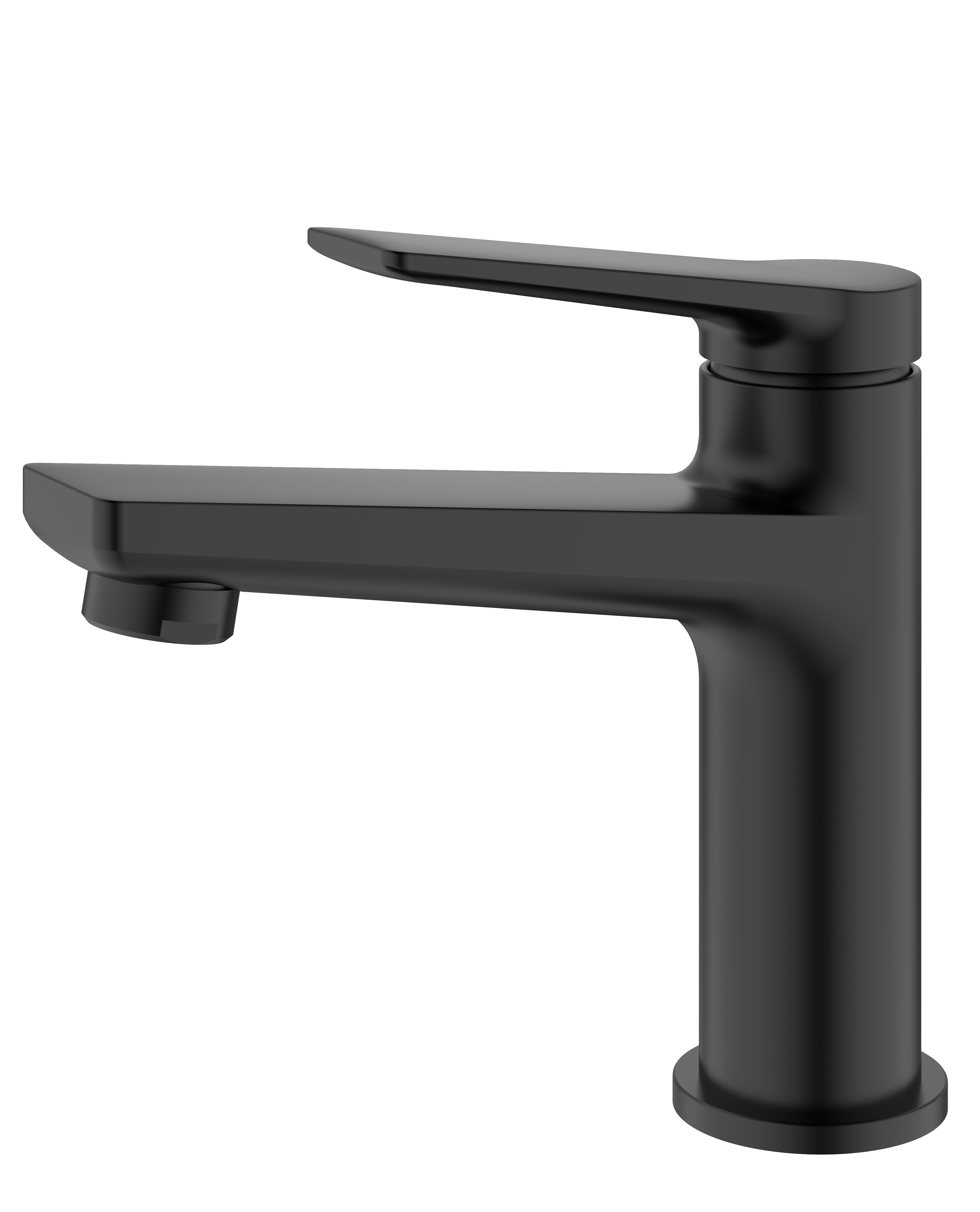 Изображение товара Современный однорычажный смеситель для раковины SPLENKA S04.10.06 черный латунь