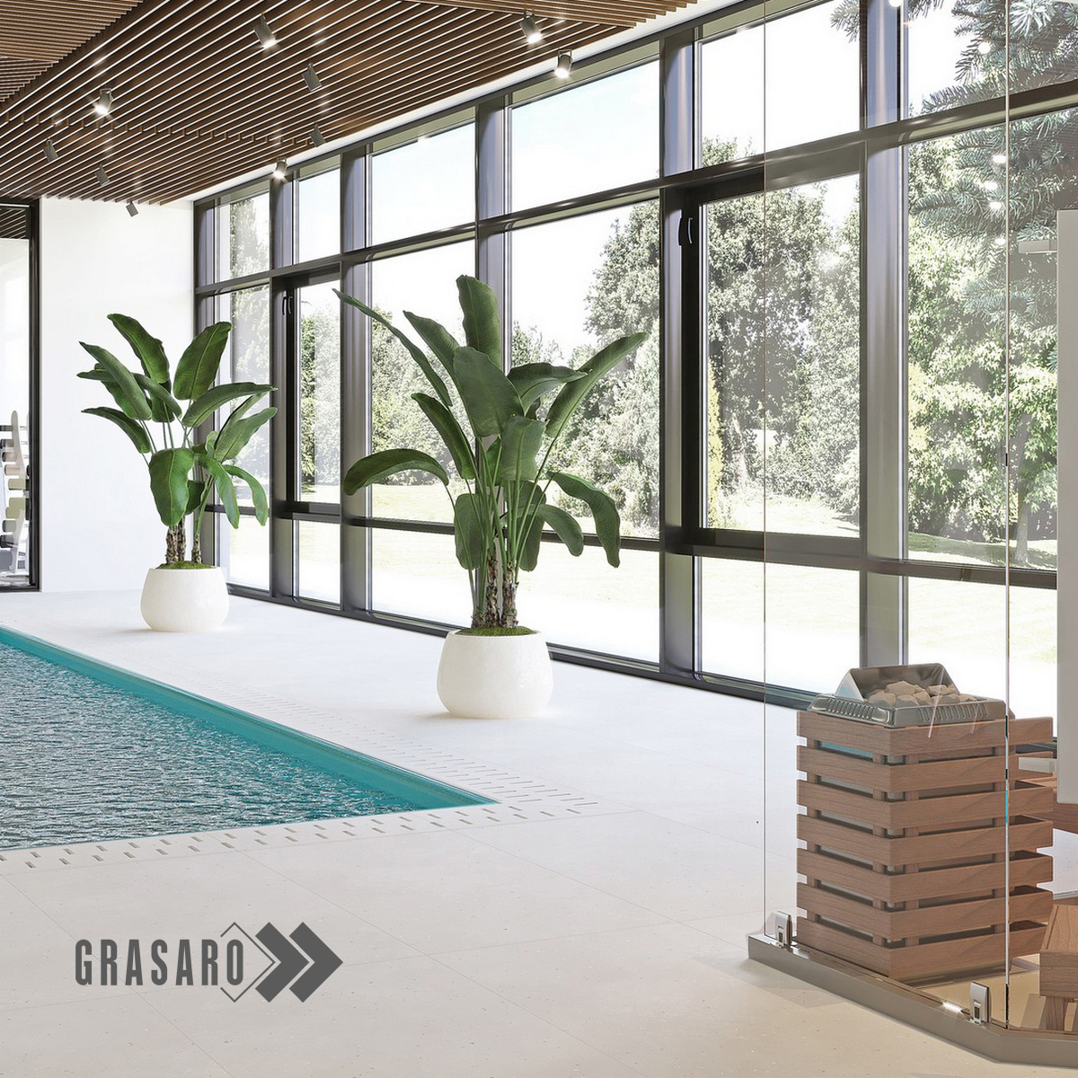 Изображение товара Керамогранит Grasaro Granella G-40/MR 600x600 мм белый матовый бетон