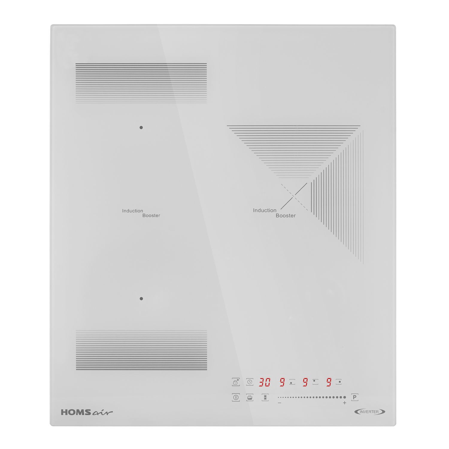 Изображение товара Индукционная варочная панель Homsair HIC43BWH 45 см 3 конфорки белая