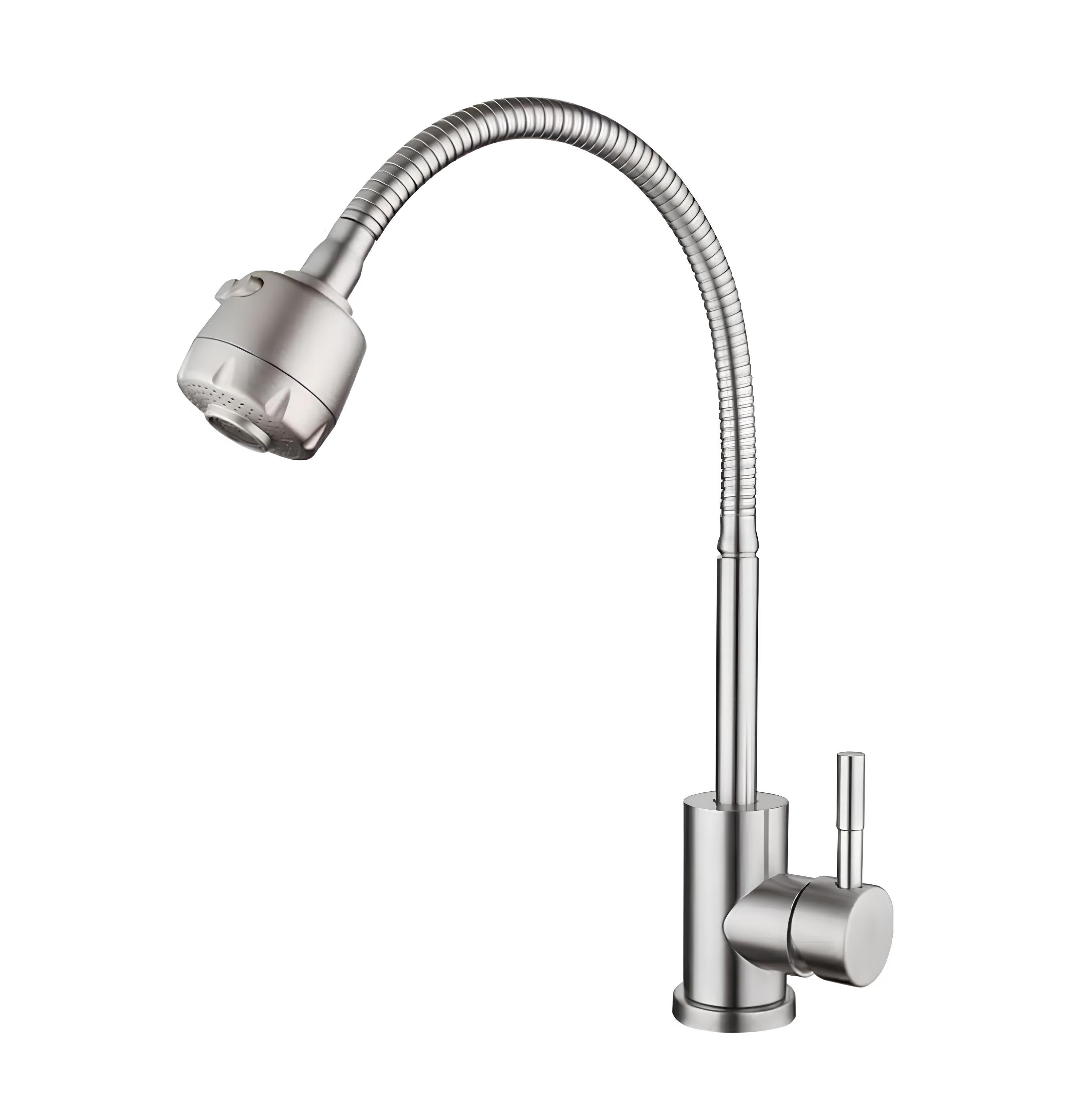 Изображение товара Современный кухонный смеситель Wasser zimmer ZM-7721-2A-750 с гибким изливом и двумя режимами