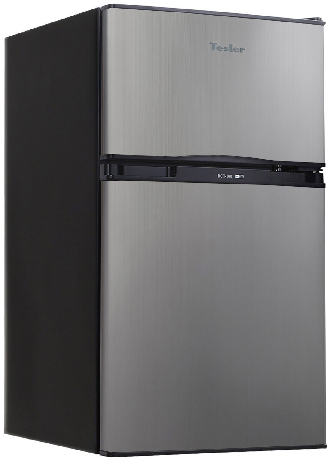 Изображение товара Холодильник Tesler RCT-100 GRAPHITE компактный двухкамерный с морозильной камерой