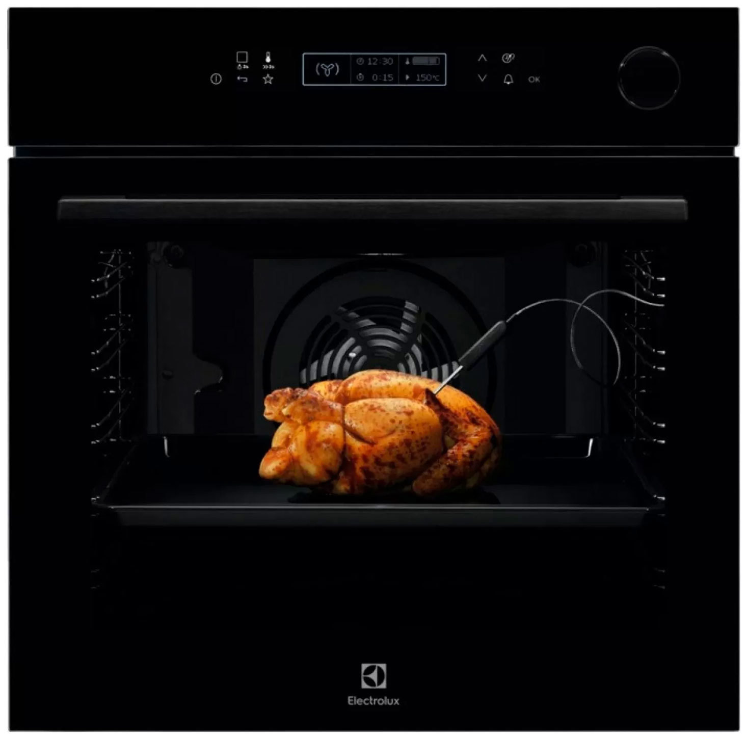 Изображение товара Встраиваемый духовой шкаф Electrolux Eoc8H31Z 59.50x59.40x56.90 см цвет черный