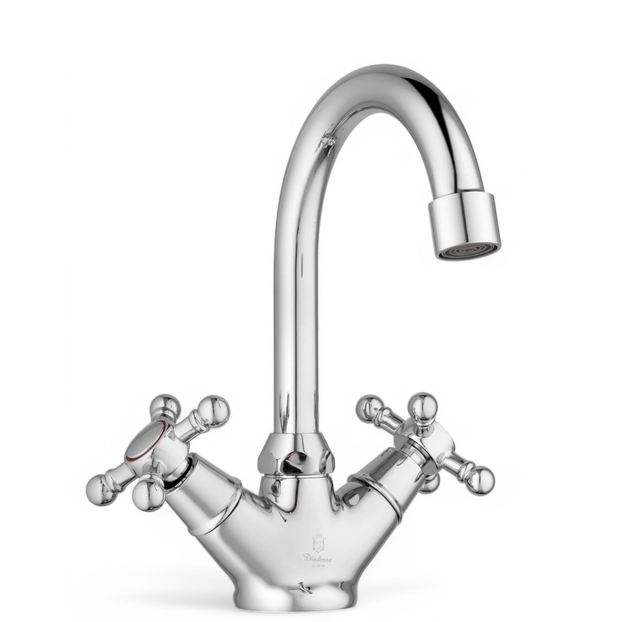 Изображение товара Смеситель для кухни Diadonna D80-750354 поворотный излив глянцевый хром