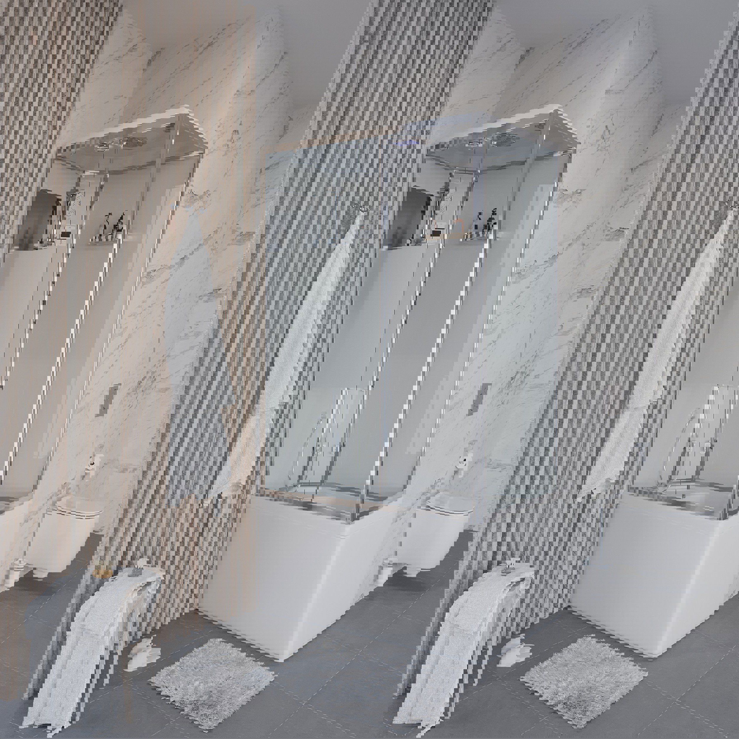 Изображение товара Душевая кабина Niagara 3070164L высокий поддон 120x80см