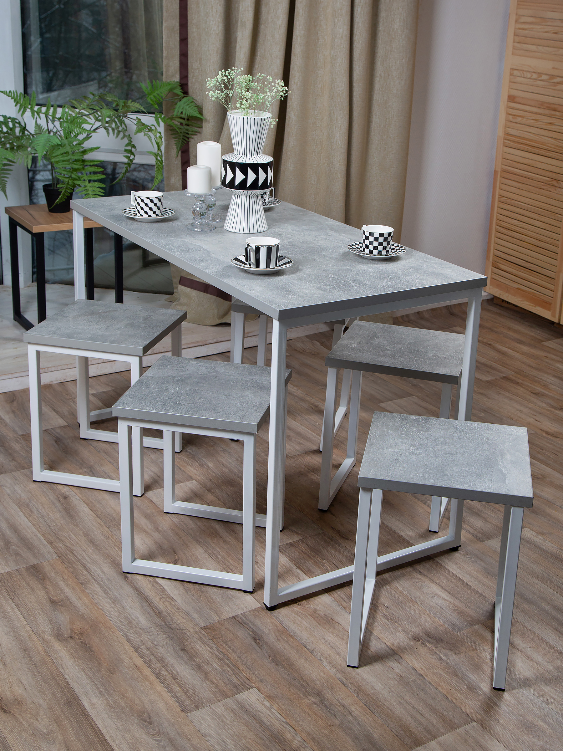 Изображение товара Обеденный стол в стиле Лофт Diko loft DL-967343 90x60 см светлый