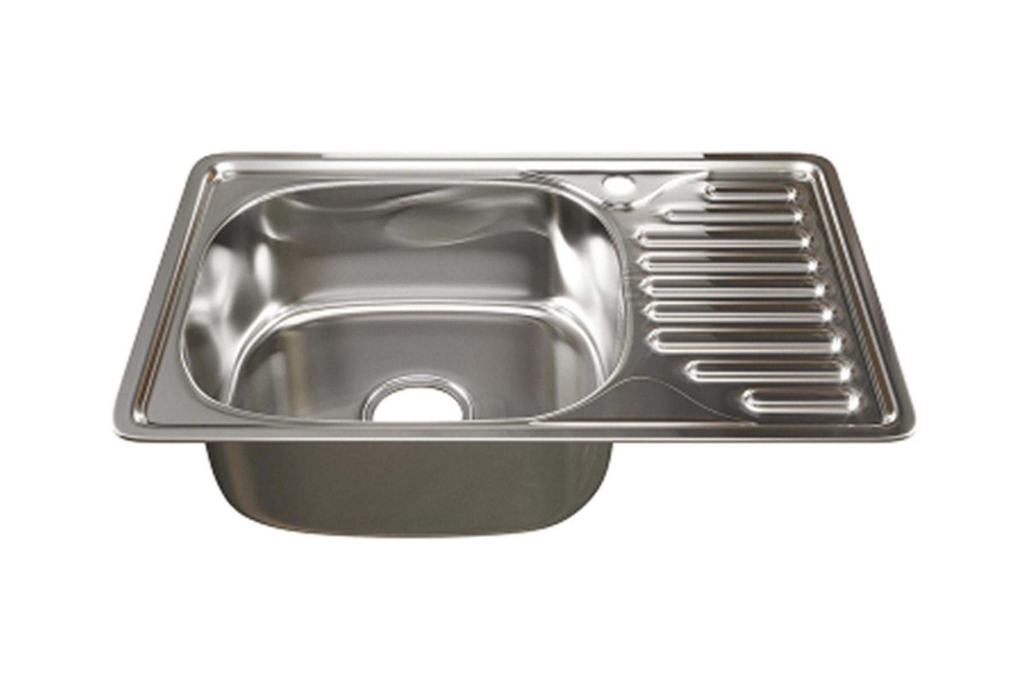 Изображение товара Врезная мойка из нержавеющей стали Mixline 42x66 см с сифоном и крепежом