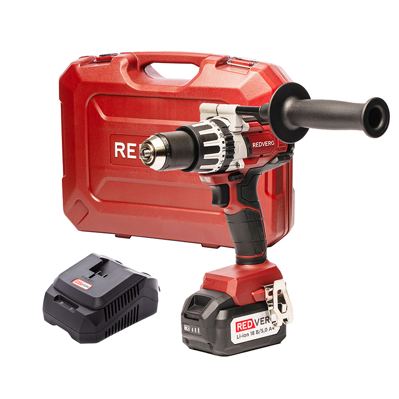 Изображение товара Аккумуляторная дрель-шуруповерт Redverg RD-IS18BLM/U 18 В бесщеточный ударный