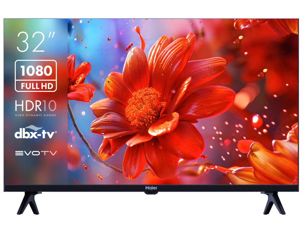 Изображение товара Телевизор Haier 32 Smart TV S2 32 дюйма HD HDR10 Android Wi-Fi Bluetooth