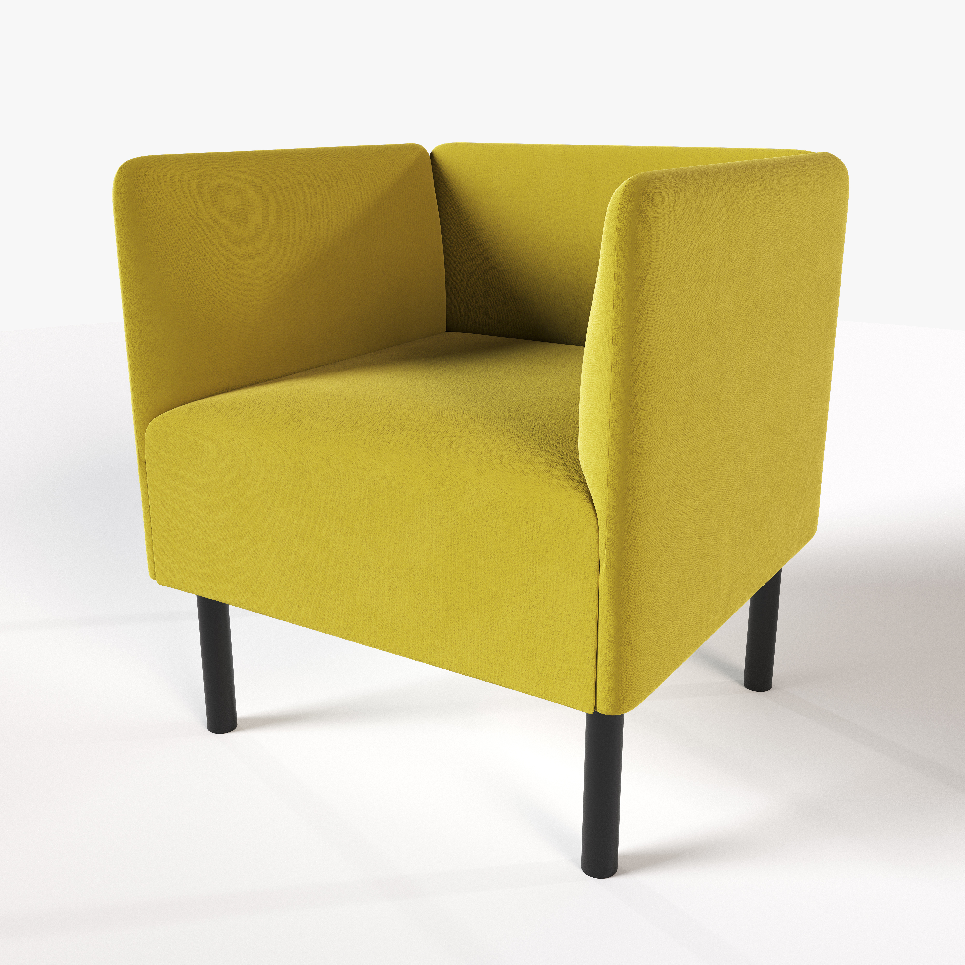 Изображение товара Кресло Salon tron Монреаль 68x75x54 см велюр цвет жёлтый/золотой