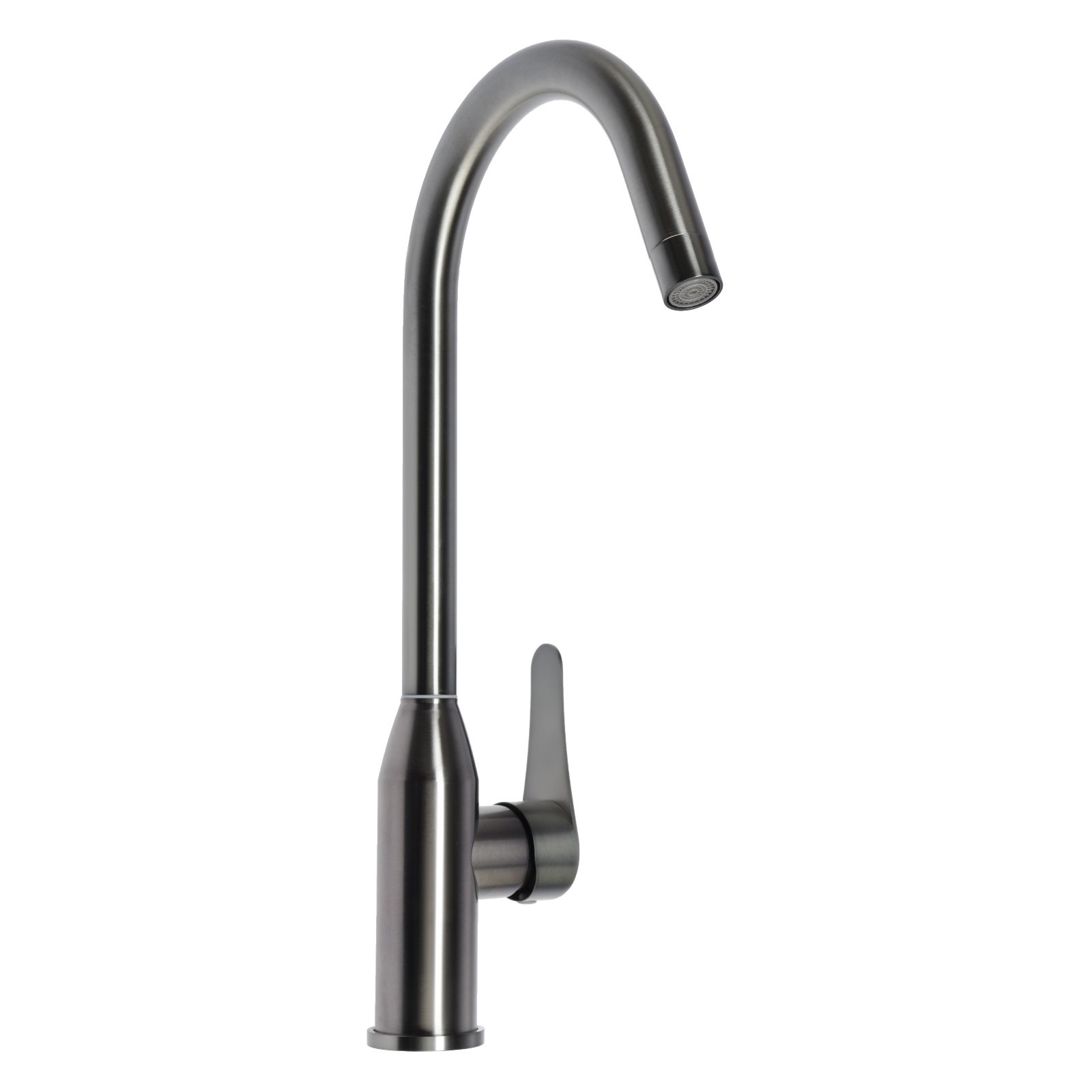 Изображение товара Смеситель для кухни ZEIN 9932073 поворотный излив 27 см графит