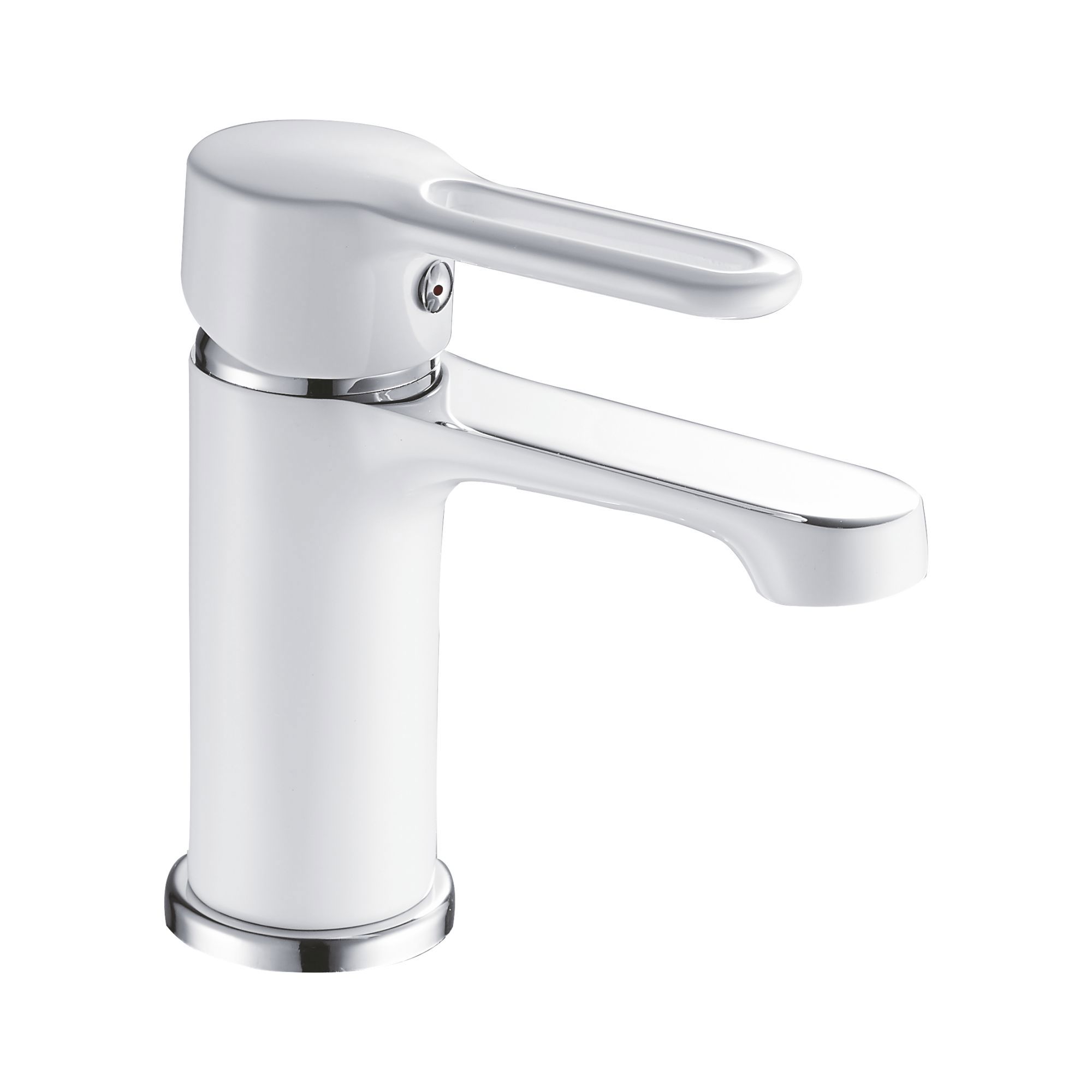 Изображение товара Смеситель однорычажный для раковины Shevanik S8101F белый глянцевый