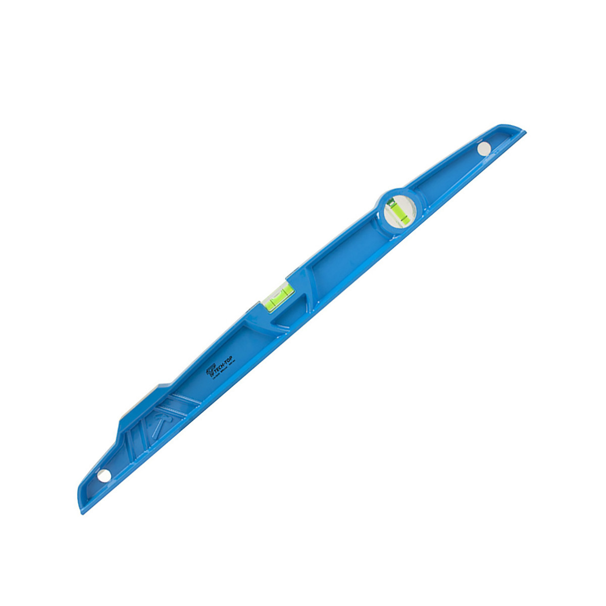 Изображение товара Уровень пузырьковый TECH-TOP 54888 длиной 600 мм двух глазков алюминиевый