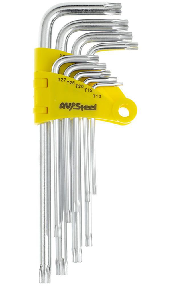 Изображение товара Набор ключей Torx AV Steel AV-368109 9 предметов 10-50 мм