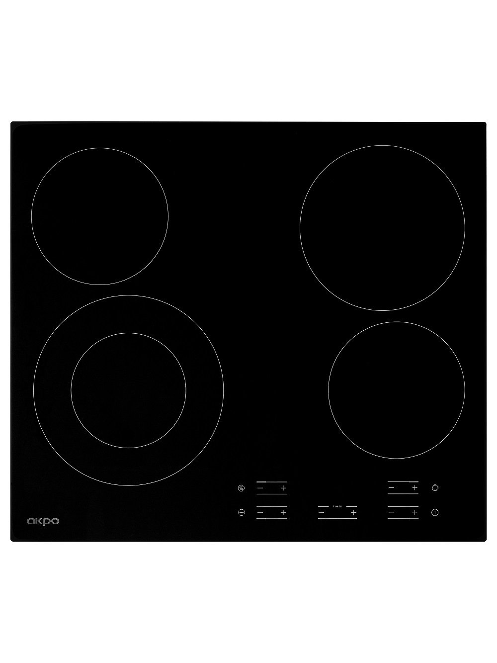 Изображение товара Индукционная варочная панель Akpo PKA 609115K BL 59 см 4 конфорки черная