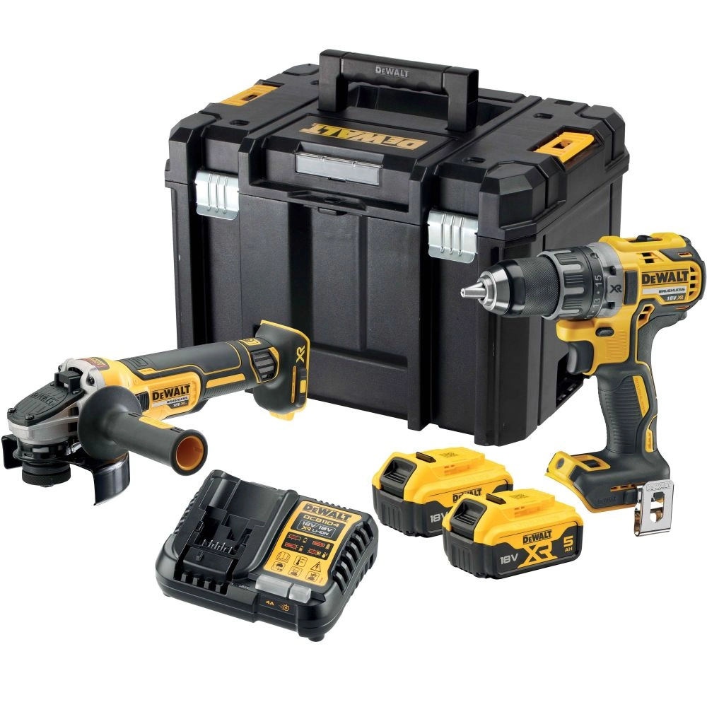 Изображение товара Набор электроинструментов Dewalt DCK2020P2T с Бесщёточными двигателями Изображение товара Набор электроинструментов Dewalt DCK2020P2T с Бесщёточными двигателями