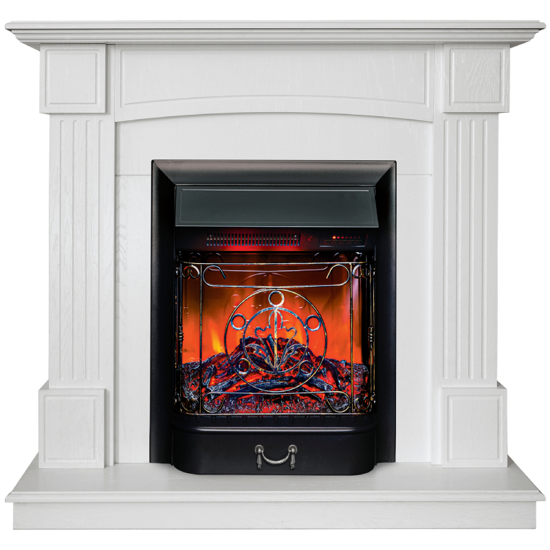 Изображение товара Каминокомплект Realflame Andrea с очагом Majestic Lux BL 1550Вт белое тиснение