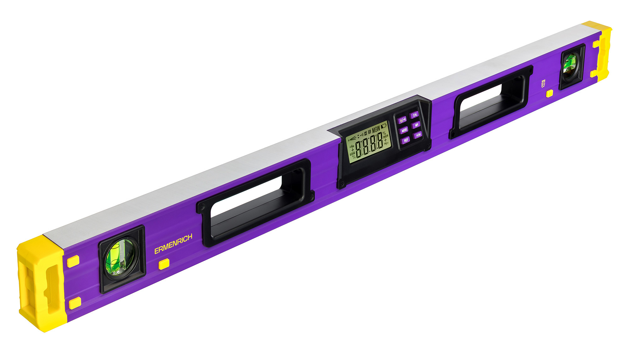 Изображение товара Уровень цифровой с подсветкой алюминиевый Ermenrich Verk LY80 2 глазка 800 мм