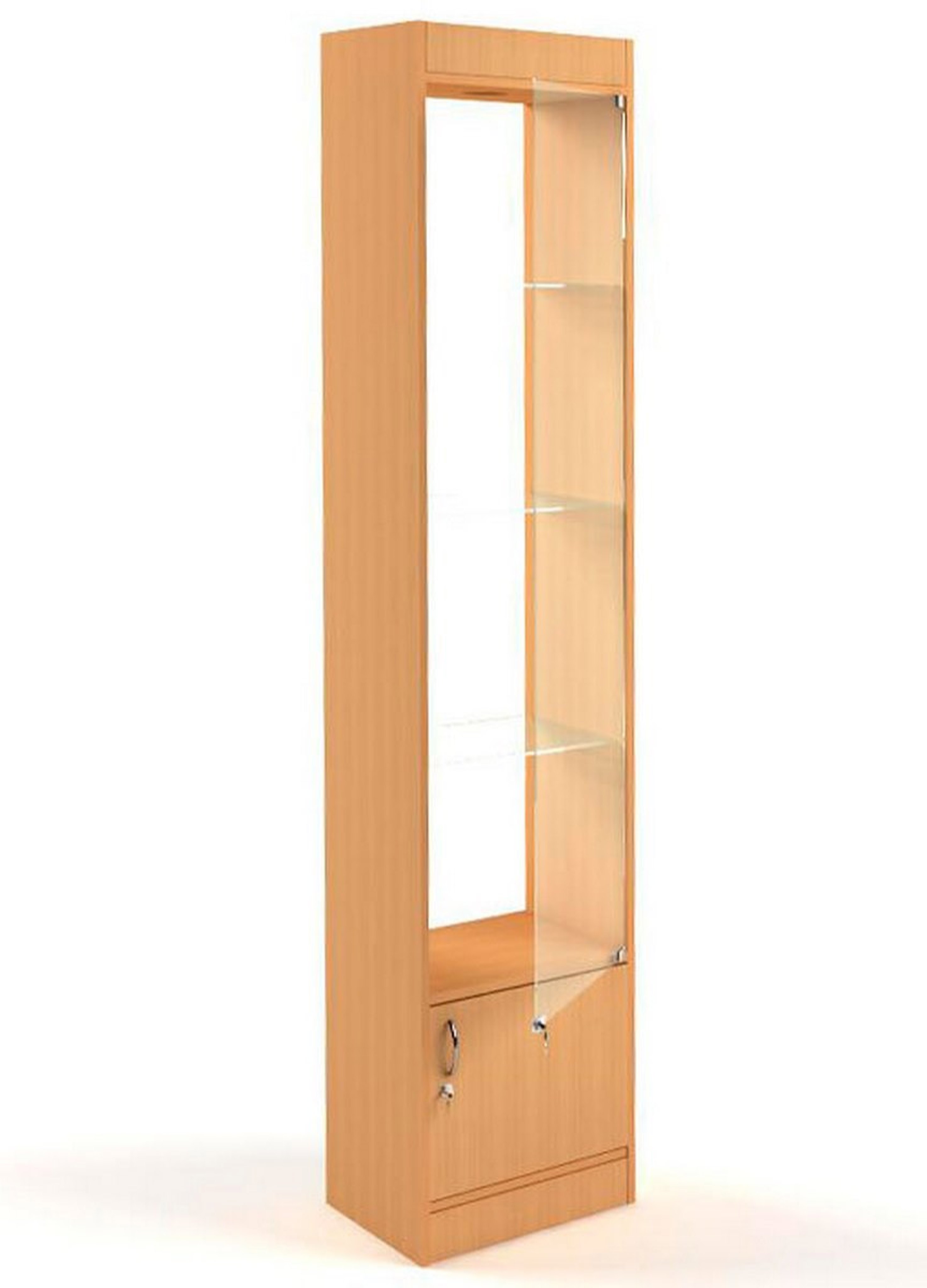 Изображение товара Шкаф-витрина 45x200 см с накопителем Универсал №64-45 дуб бук