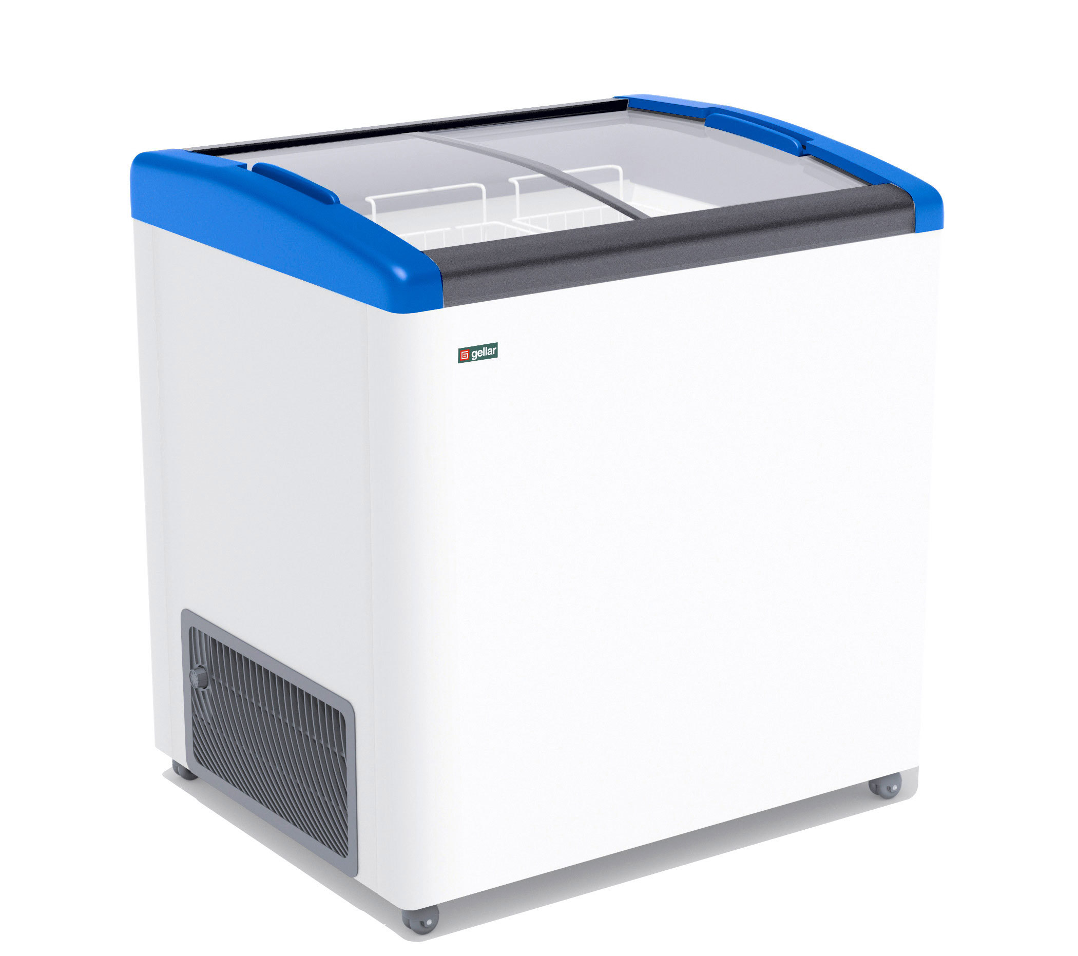 Изображение товара Морозильный ларь Gellar FG 250 E 240 л, белый синий, от 86x60 см