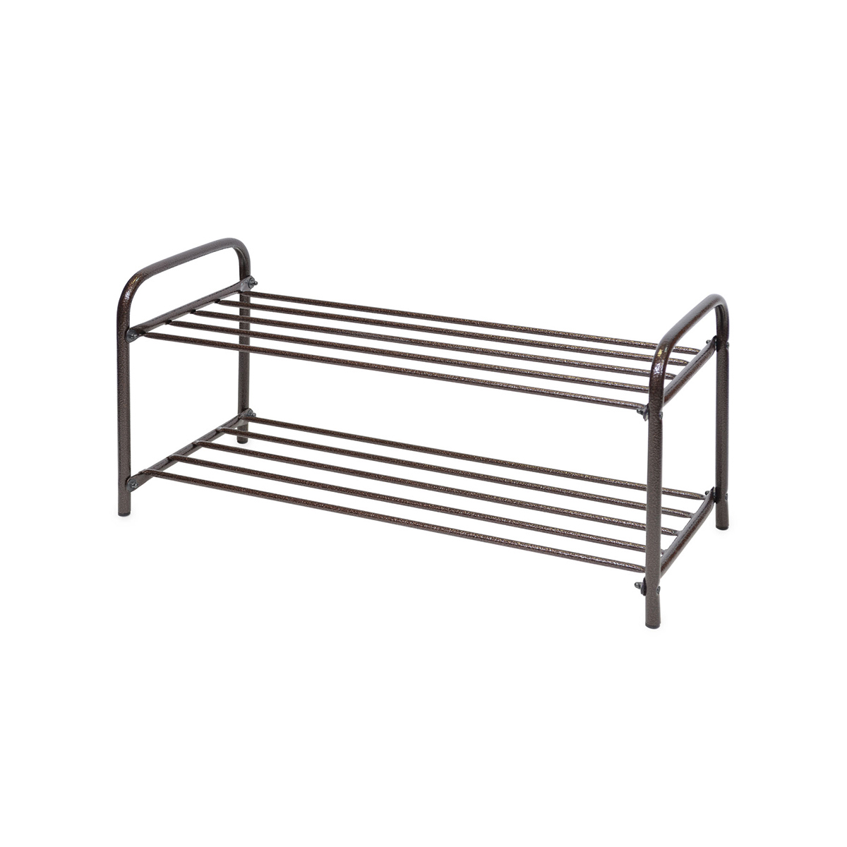 Изображение товара Этажерка для обуви Ника 79.6x7.7x35.4 см 2 полки металл цвет золотой