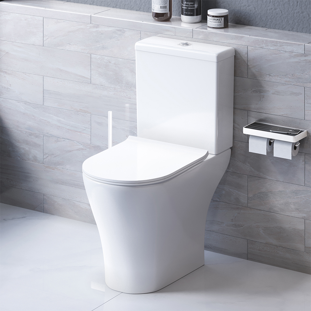 Изображение товара Унитаз-компакт Damixa DX86C8600SC с горизонтальным выпуском и двойным смывом