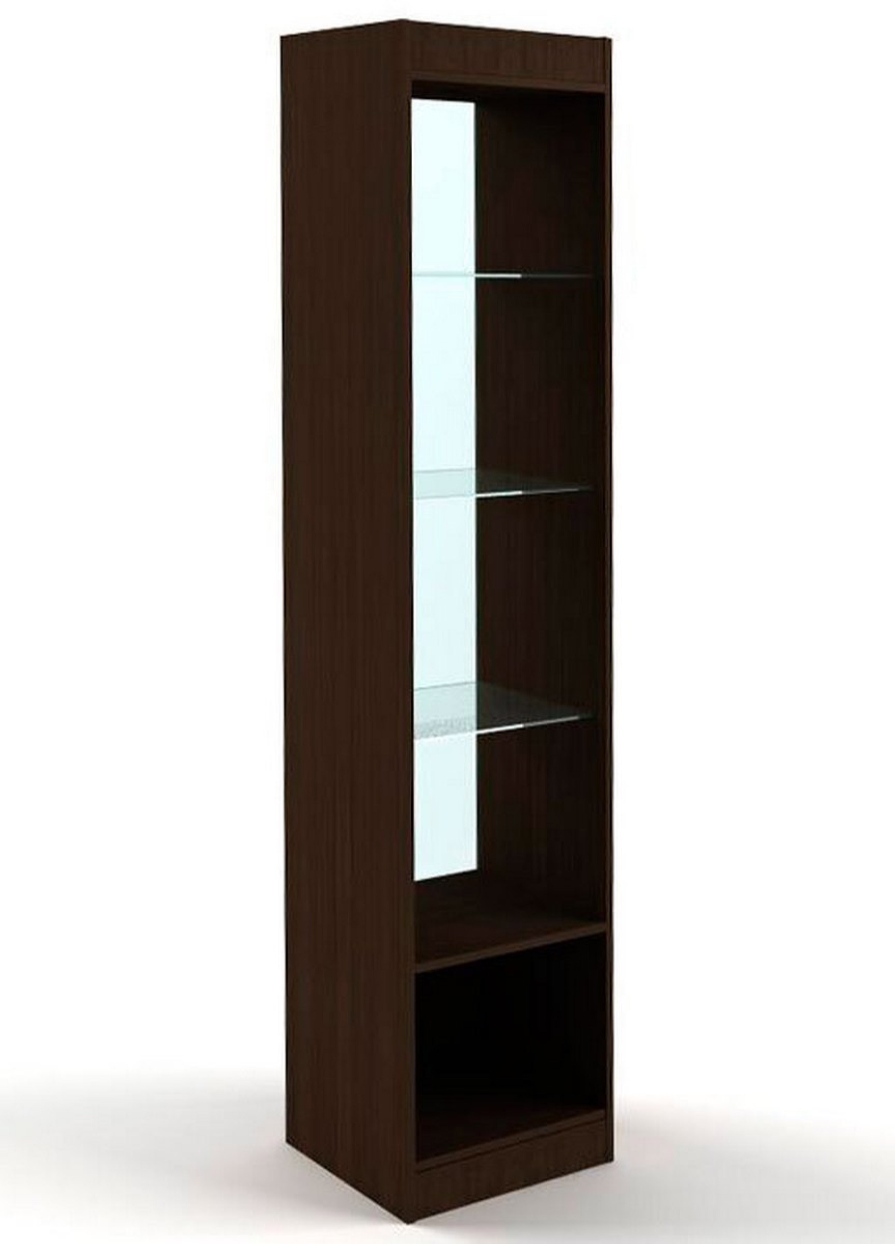 Изображение товара Шкаф-витрина 45x200 см Универсал без дверей венге