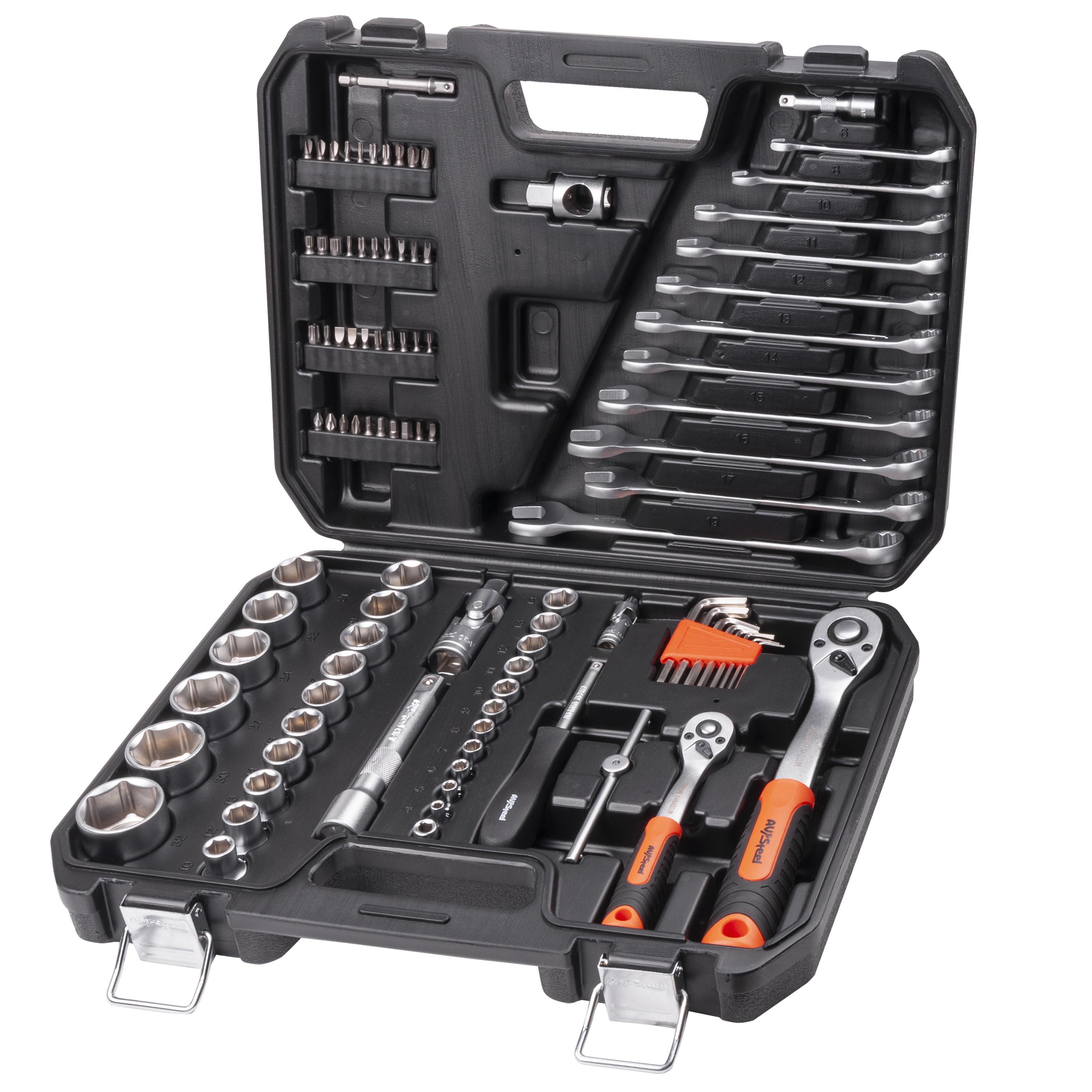 Изображение товара Набор инструментов AV Steel AV-011097 97 предметов с кейсом