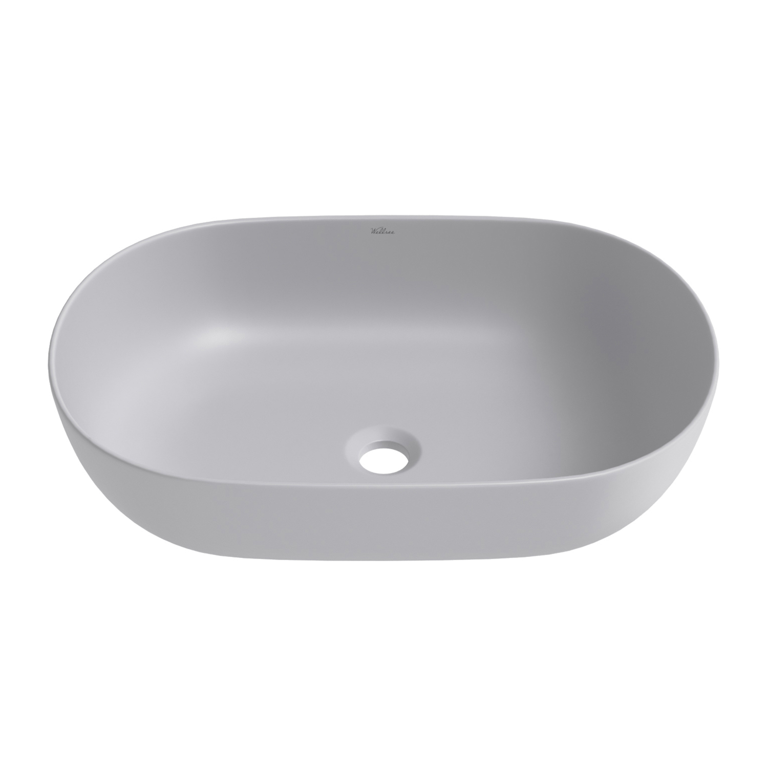 Изображение товара Накладная раковина для ванной Wellsee Chic Riviera 60 см матовый серый Польша