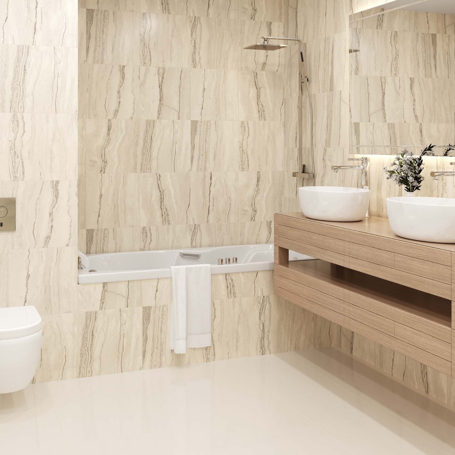 Изображение товара Керамогранит Estima Melody MO04 бежевый 40.5x40.5 см неполированный