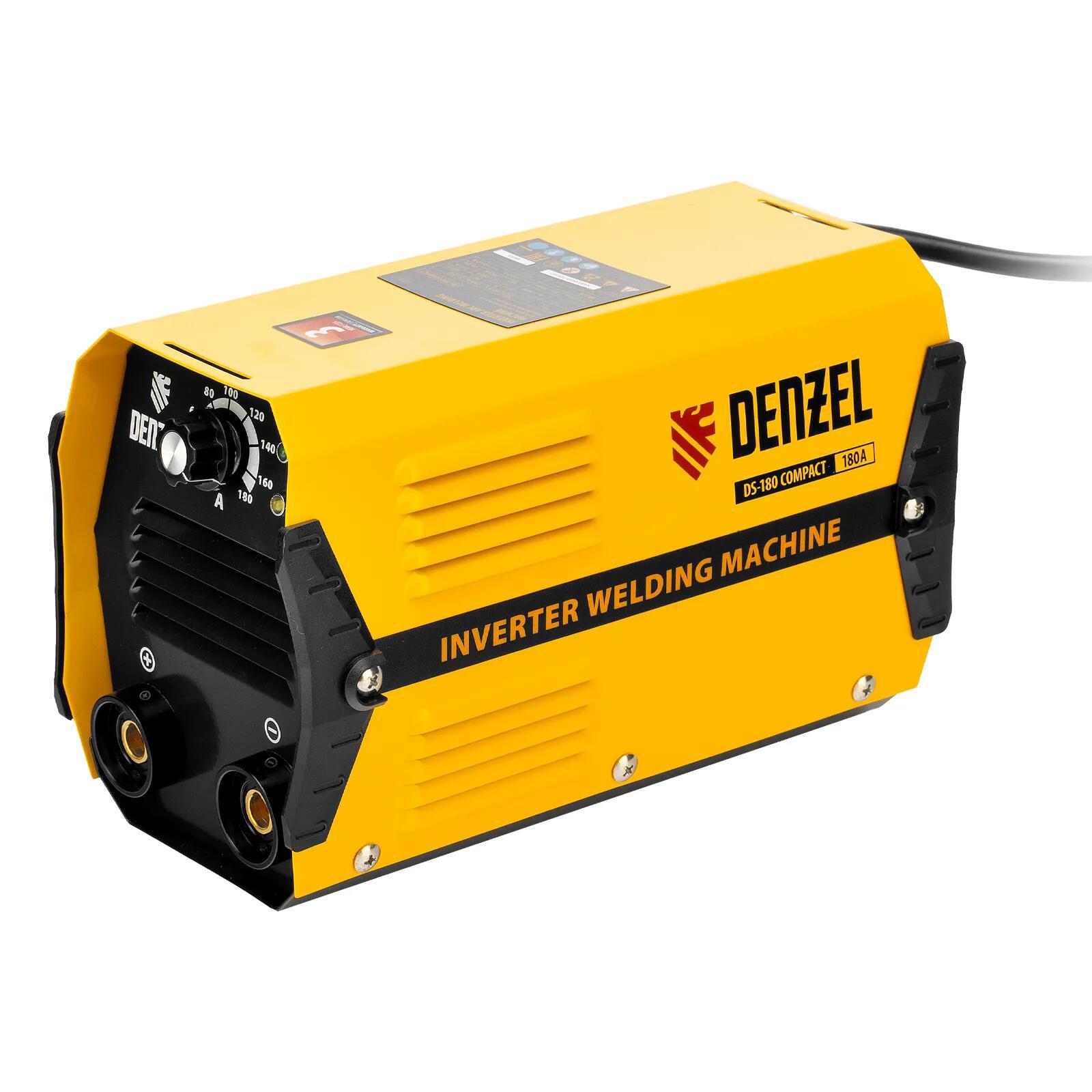 Изображение товара Инверторный сварочный аппарат Denzel DS-180 Compact 180 А 4 мм для профессиональной и бытовой сварк