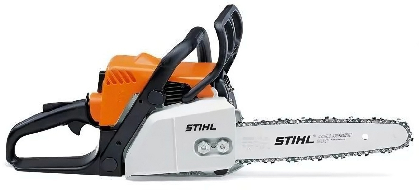 Изображение товара Бензопила STIHL MS 180 с мощностью 2 л.с. и шиной 30 см