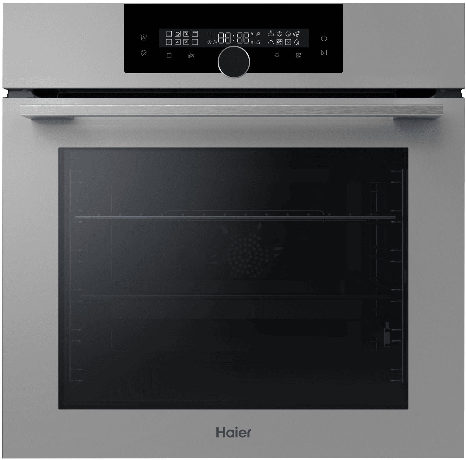 Изображение товара Встраиваемый духовой шкаф Haier HOQ-F6QSN3GG 59.5х59.5х56.5 см цвет серебро