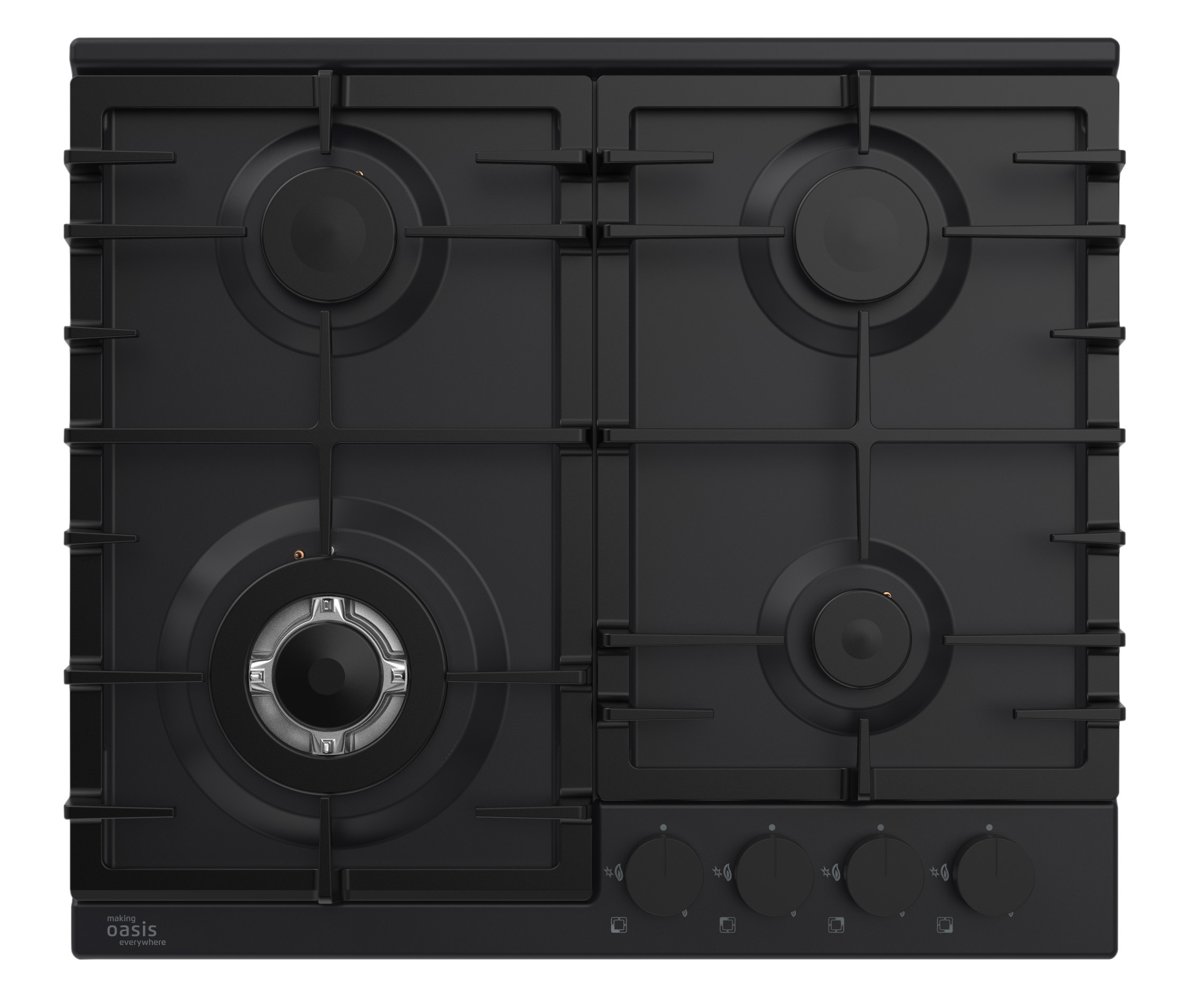 Изображение товара Газовая варочная панель making Oasis everywhere P-MSB 4 конфорки черная