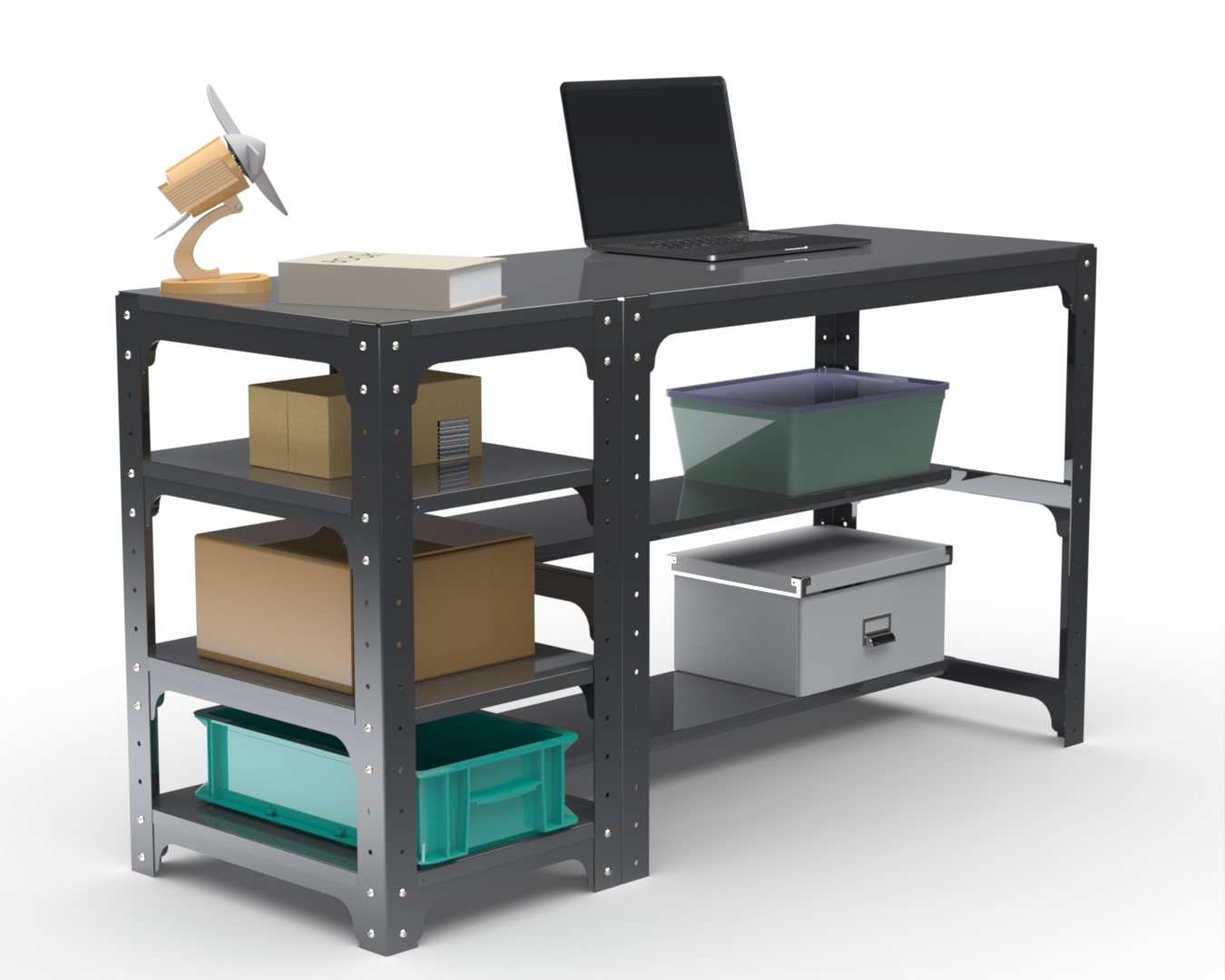 Изображение товара Металлический верстак Metalex 201399 для механиков и мастерских