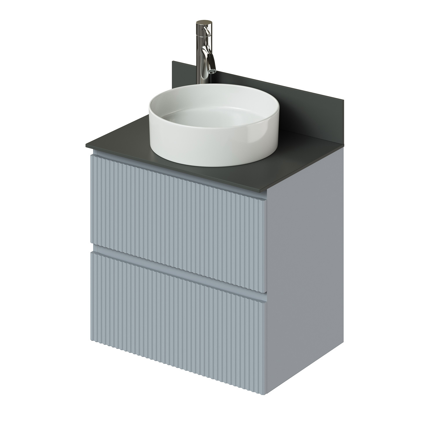 Изображение товара Тумба со столешницей Итана Kate 4657810336490 подвесная 65см цвет green wood