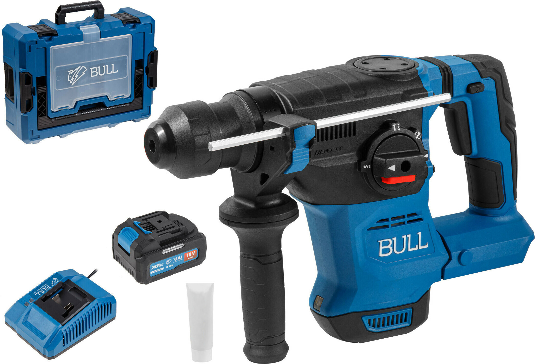 Изображение товара Перфоратор аккумуляторный Бесщеточный BULL CBH 1826 XLTpro 18 В 2.6 Дж литий-ионный