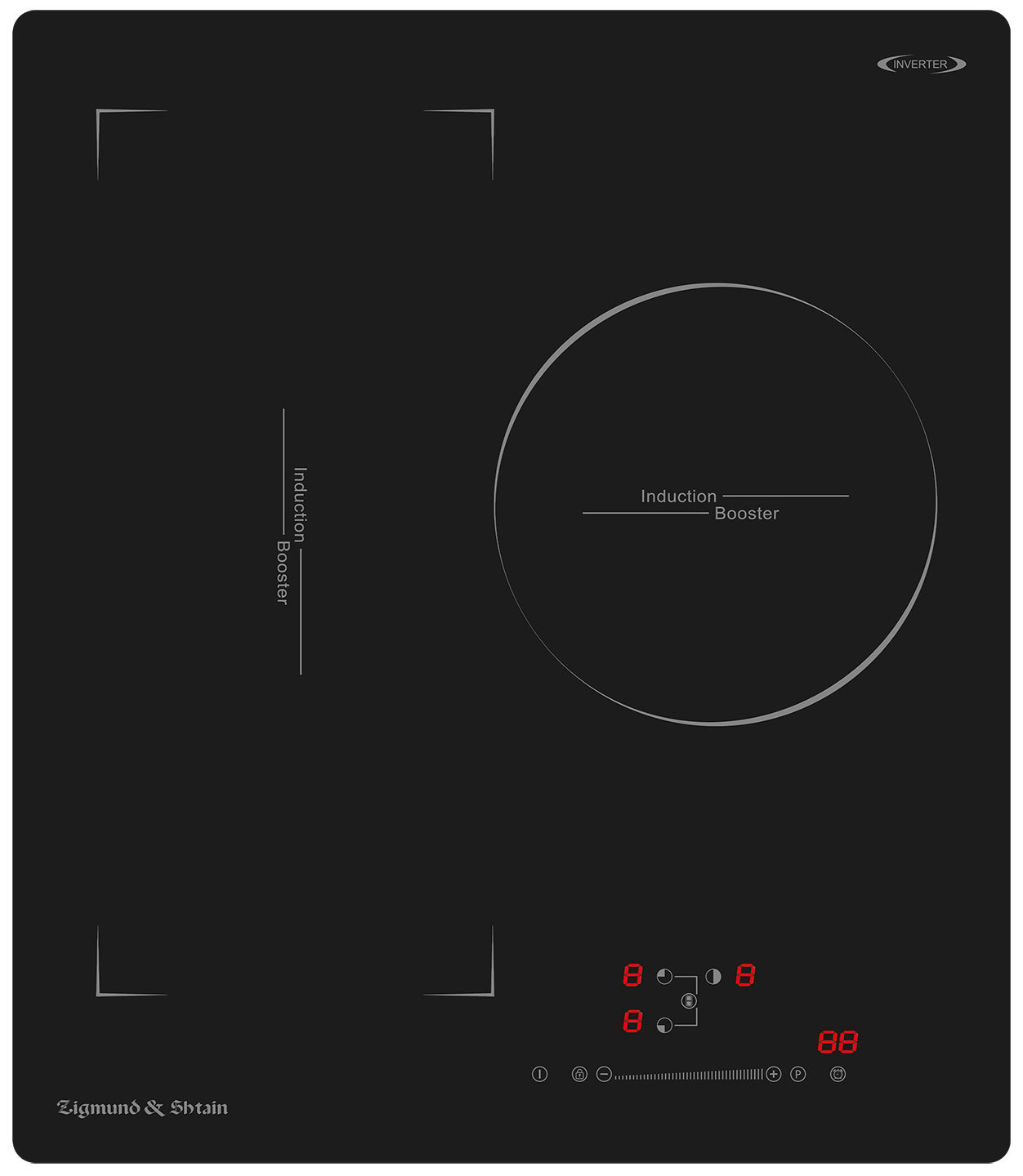 Изображение товара Электрическая варочная панель Zigmund shtain CI 49.4 B 45 см 3 конфорки индукционная