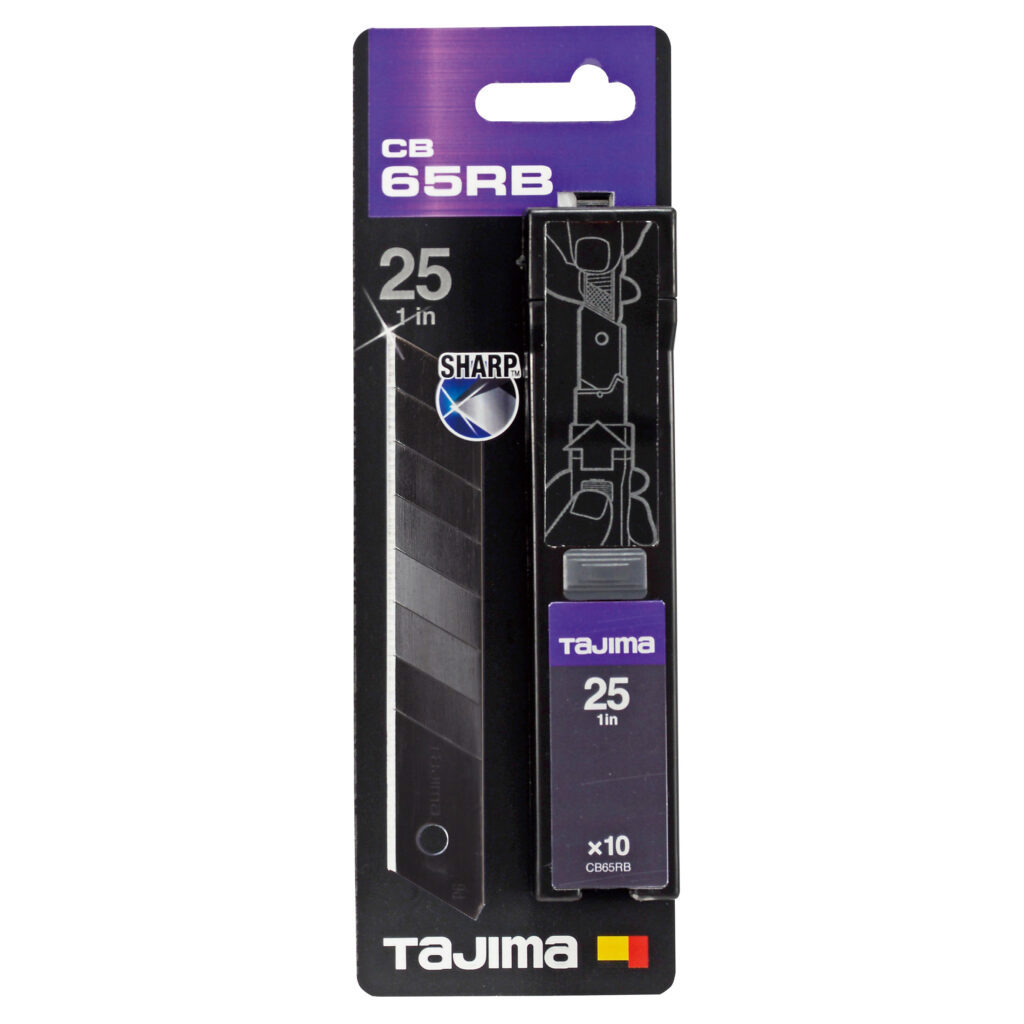 Изображение товара Сменные лезвия Tajima CB65RBC/K1 25 мм 10 шт в футляре японское качество