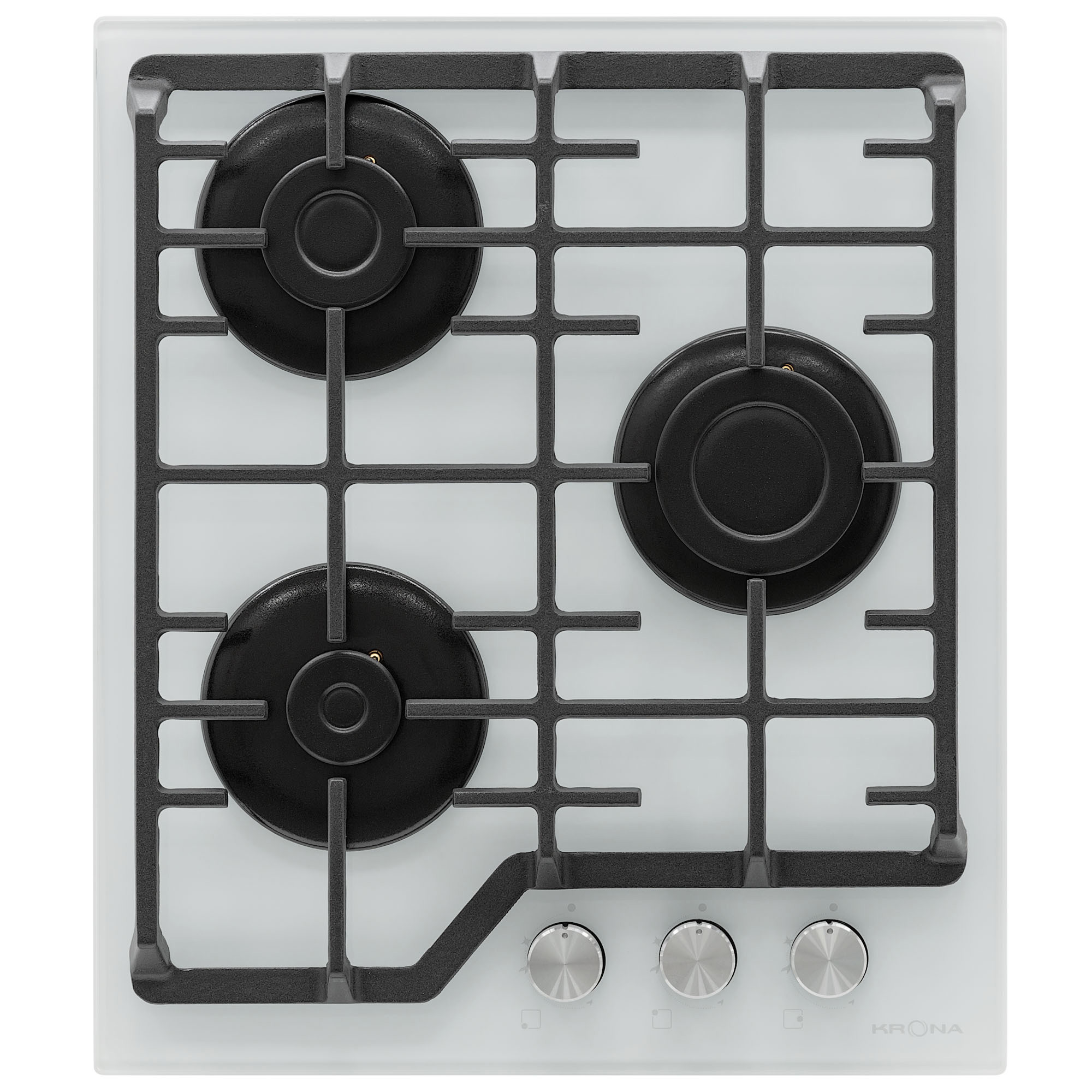 Изображение товара Газовая варочная панель GALILEO 45 WH 3 конфорки встроенная белая